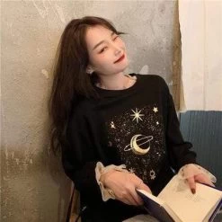 Sweatshirt Coréen GALAXY™ -Mode Coréenne hallyu street sweatshirt coreen galaxy 16650108305431