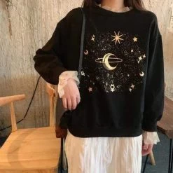 Sweatshirt Coréen GALAXY™ -Mode Coréenne hallyu street sweatshirt coreen galaxy 16650108338199