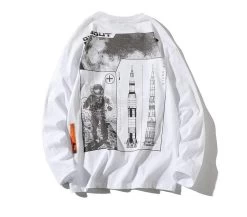 Sweatshirt LAUNCHX™ -Mode Coréenne hallyu street sweatshirts blanc l sweatshirt launchx 14162336153623