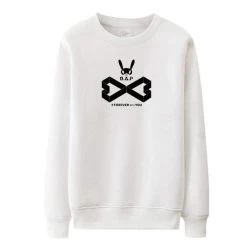 Sweatshirt Forever With You B.A.P™ -Mode Coréenne hallyu street sweatshirts blanc s sweatshirt forever with you b a p 10882285731863