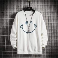 Sweatshirt Coréen SMILEIT™ -Mode Coréenne hallyu street sweatshirts blanc xl sweatshirt coreen smileit 16720859889687