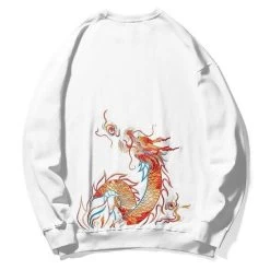 Sweatshirt Japonais Brodée TATSU™ -Mode Coréenne hallyu street sweatshirts blanc xxl sweatshirt japonais brodee tatsu 16583080902679