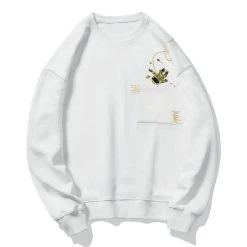 Sweatshirt Coréen Brodé ASTROFEAR™ -Mode Coréenne hallyu street sweatshirts blanc xxxl sweatshirt coreen brode astrofear 16716809240599