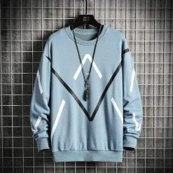 Hoodie Coréen HORIZON™ -Mode Coréenne hallyu street sweatshirts bleu 5xl hoodie coreen horizon 16722235981847