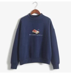 Sweatshirt Coréen SUSHIBOX™ -Mode Coréenne hallyu street sweatshirts bleu navy xl sweatshirt coreen sushibox 27956218658839