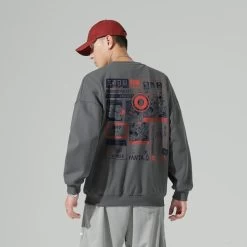 Hoodie Coréen CARTOON™ -Mode Coréenne hallyu street sweatshirts gris fonce xxxl hoodie coreen cartoon 16711925366807