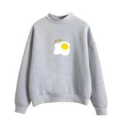 Sweatshirt Coréen EGGSY™ -Mode Coréenne hallyu street sweatshirts gris l sweatshirt coreen eggsy 27952745021463