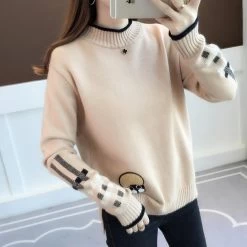 Pull Coréen CUTY™ -Mode Coréenne hallyu street sweatshirts kaki taille unique pull coreen cuty 16607588909079