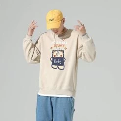 Sweatshirt Coréen ADOPTIT™ 22 Sweatshirt Coréen ADOPTIT™ -Mode Coréenne hallyu street sweatshirts kaki xxl sweatshirt coreen adoptit 16714858299415