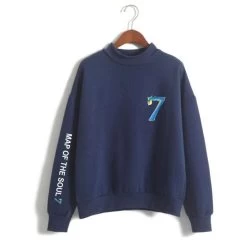 Sweatshirt Coréen BTS 7TH EDITION -Mode Coréenne hallyu street sweatshirts navy xxs sweatshirt coreen bts 7th edition 16546686730263