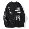 Sweatshirt UNCHAINED™ 1 Sweatshirt UNCHAINED™ -Mode Coréenne hallyu street sweatshirts noir m sweatshirt unchained 16538361266199