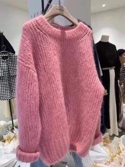 Pullover Coréen HOMY™ -Mode Coréenne hallyu street sweatshirts rose taille unique pullover coreen homy 16637653090327