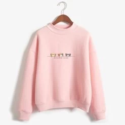 Sweatshirt Coréen CATNEST™ -Mode Coréenne hallyu street sweatshirts rose xxl sweatshirt coreen catnest 27952749805591