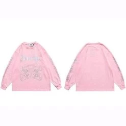 Sweatshirt Coréen VERRAY™ -Mode Coréenne hallyu street sweatshirts rose xxl sweatshirt coreen verray 27945272836119