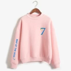 Sweatshirt Coréen BTS 7TH EDITION -Mode Coréenne hallyu street sweatshirts rose xxs sweatshirt coreen bts 7th edition 16546686795799