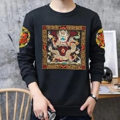 Sweatshirt Coréen Brodé RITUAL™ -Mode Coréenne hallyu street sweatshirts sweatshirt coreen brode ritual 16583313293335