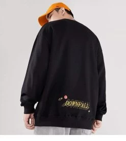 Sweatshirt Coréen Brodé SPACY™ -Mode Coréenne hallyu street sweatshirts sweatshirt coreen brode spacy 16684111003671