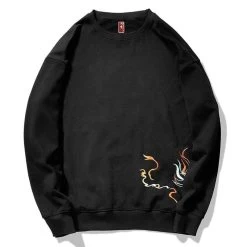 Sweatshirt Japonais Brodée TATSU™ -Mode Coréenne hallyu street sweatshirts sweatshirt japonais brodee tatsu 16583080935447