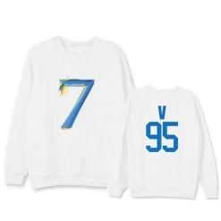 Sweatshirt Coréen BTS 7TH EDITION™ -Mode Coréenne hallyu street sweatshirts v blanc xxl sweatshirt coreen bts 7th edition 16514119172119
