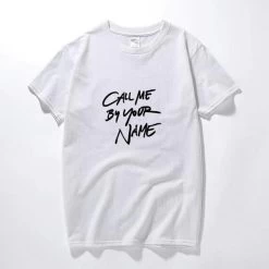 T-Shirt Coréen Call Me By Your Name™ -Mode Coréenne hallyu street tshirts blanc l tshirt call me by your name 13463628939287