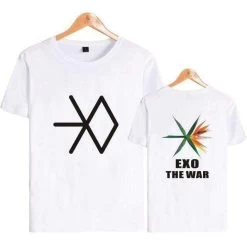 T-Shirt Coréen EXOWAR™ -Mode Coréenne hallyu street tshirts blanc xxs t shirt coreen exowar 27957691088919