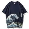 T-Shirt Coréen WAVE™ 2 T-Shirt Coréen WAVE™ -Mode Coréenne hallyu street tshirts bleu m tshirt wave 13769551609879