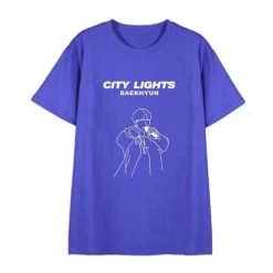 T-Shirt Coréen City Lights™ -Mode Coréenne hallyu street tshirts navy xl tshirt city lights 13755558395927