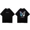 T-Shirt Coréen Butterfly™ 2 T-Shirt Coréen Butterfly™ -Mode Coréenne hallyu street tshirts noir l tshirt butterfly tshirt butterfly 16693778939927