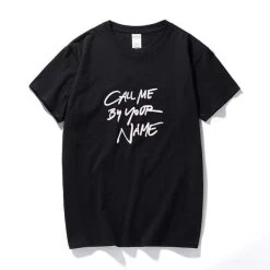 T-Shirt Coréen Call Me By Your Name™ -Mode Coréenne hallyu street tshirts noir l tshirt call me by your name 13463629004823