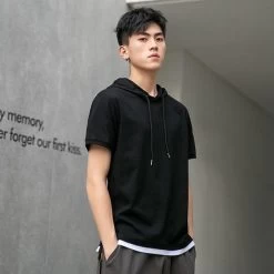 T-Shirt Coréen AUTH™ -Mode Coréenne hallyu street tshirts noir m t shirt auth 14170082017303