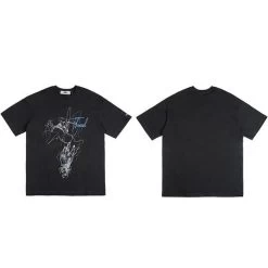 T-Shirt Coréen FINGERZ™ -Mode Coréenne hallyu street tshirts noir s t shirt coreen fingerz 27991340875799