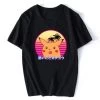 T-Shirt Coréen Pikachu Vaporwave™ 2 T-Shirt Coréen Pikachu Vaporwave™ -Mode Coréenne hallyu street tshirts noir xxxl tshirt pikachu vaporwave 16693901295639