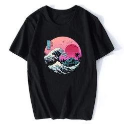 T-Shirt Coréen Retro Wave™