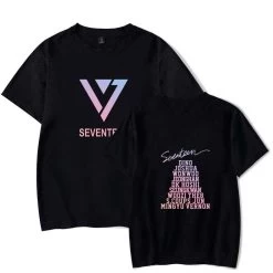 T-Shirt Coréen SEVENTEEN Cast 8 T-Shirt Coréen SEVENTEEN Cast -Mode Coréenne hallyu street tshirts noir xxxl tshirt seventeen cast 10924336709655