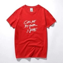 T-Shirt Coréen Call Me By Your Name™ -Mode Coréenne hallyu street tshirts rouge l tshirt call me by your name 13463629135895