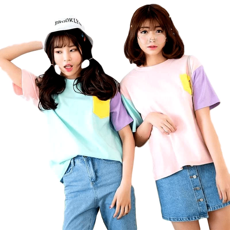 T-Shirt Coréen EXO & BTS Pastel Patches™ 6 T-Shirt Coréen EXO & BTS Pastel Patches™ – Image 4