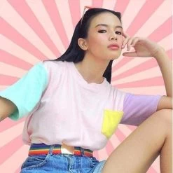 T-Shirt Coréen EXO & BTS Pastel Patches™ 29 T-Shirt Coréen EXO & BTS Pastel Patches™ -Mode Coréenne hallyu street tshirts t shirt coreen exo bts pastel patches 3916259786775