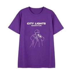 T-Shirt Coréen City Lights™ -Mode Coréenne hallyu street tshirts violet xxl tshirt city lights 13755558101015