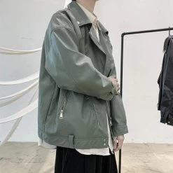 Veste Coréenne LEATHERED™ -Mode Coréenne hallyu street vert xxl veste coreenne leathered 16739538698263