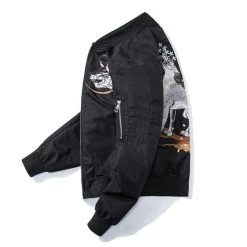 Veste Coréenne Brodée WOLFX™ -Mode Coréenne hallyu street veste coreenne brodee wolfx 16633495420951