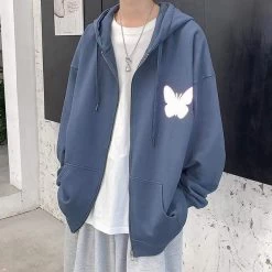 Veste Coréenne BUTTFLY™ 11 Veste Coréenne BUTTFLY™ -Mode Coréenne hallyu street vestes bleu 4xl veste coreenne buttfly 16747312939031
