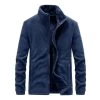 Veste Coréenne FLEECED™ -Mode Coréenne hallyu street vestes bleu fonce l veste coreenne fleeced 16740333551639