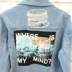 Veste Coréenne BTS Where Is My Mind™ -Mode Coréenne hallyu street vestes bleu s veste coreenne bts where is my mind 16538290814999