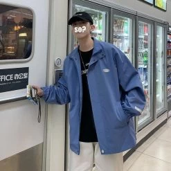 Veste Coréenne WHITED™ -Mode Coréenne hallyu street vestes bleu xxl veste coreenne whited 16748048220183