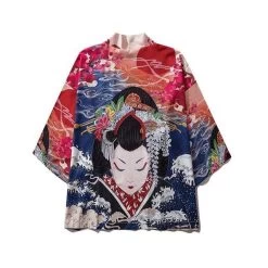 Kimono Japonais REDCLOUD™ -Mode Coréenne hallyu street vestes modele 12 m veste kimono redcloud 13857438236695