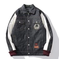 Veste Coréenne Brodée WARY™ -Mode Coréenne hallyu street vestes noir xl veste coreenne brode wary 16626410455063