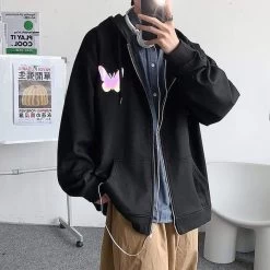 Veste Coréenne BUTTFLY™ 14 Veste Coréenne BUTTFLY™ -Mode Coréenne hallyu street vestes noir xxl veste coreenne buttfly 16747313037335