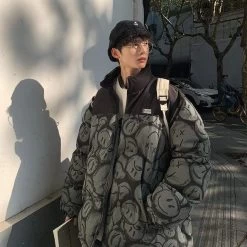 Manteau Coréen DOODLZY™ 11 Manteau Coréen DOODLZY™ -Mode Coréenne hallyu street vestes vert xl manteau coreen doodlzy 16737614954519