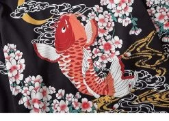 Kimono Japonais Koi Fish™ -Mode Coréenne hallyu street vestes veste kimono koi fish 13696905150487