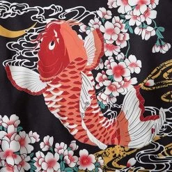 Kimono Japonais Koi Fish™ -Mode Coréenne hallyu street vestes veste kimono koi fish 13696905183255